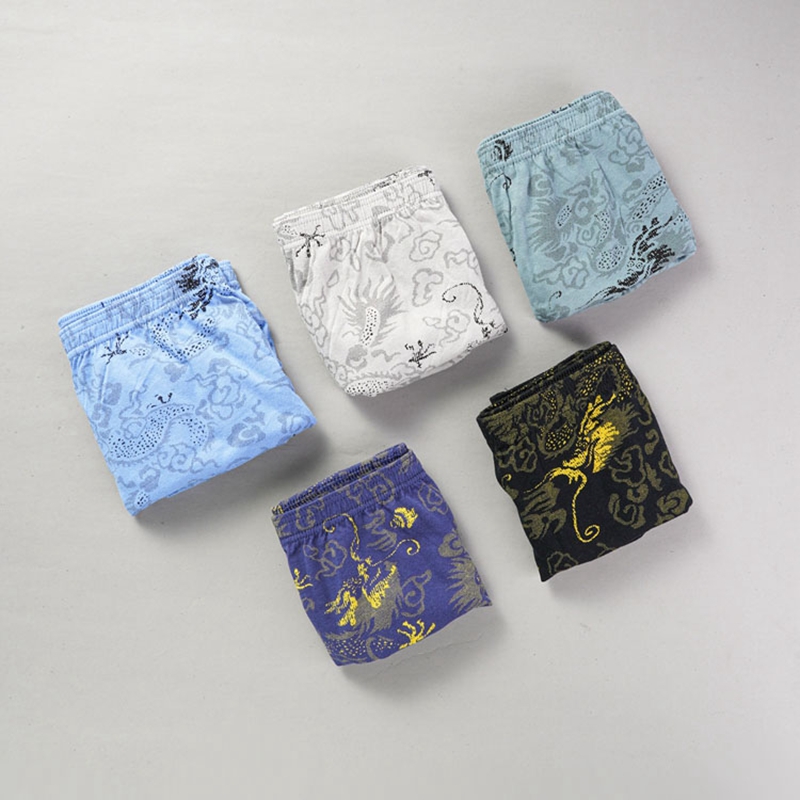 10 buah/lot celana dalam motif - Boxer Brief Pack Cotton ulasan dan harga