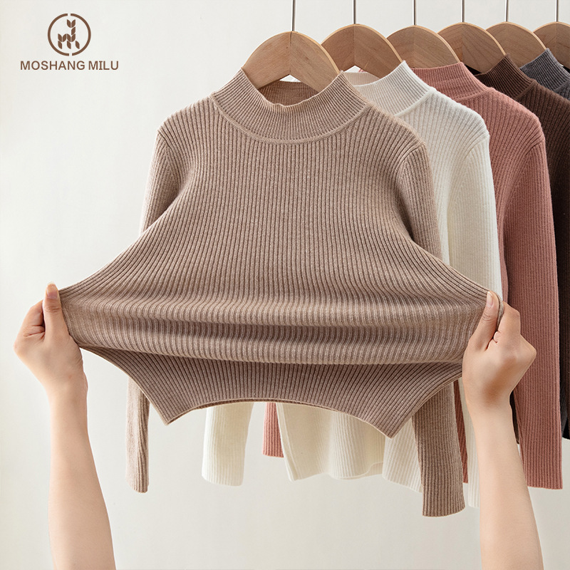 Kaos Pullover Anak Baru Lengan - Undershirt Crew Neck ulasan dan harga
